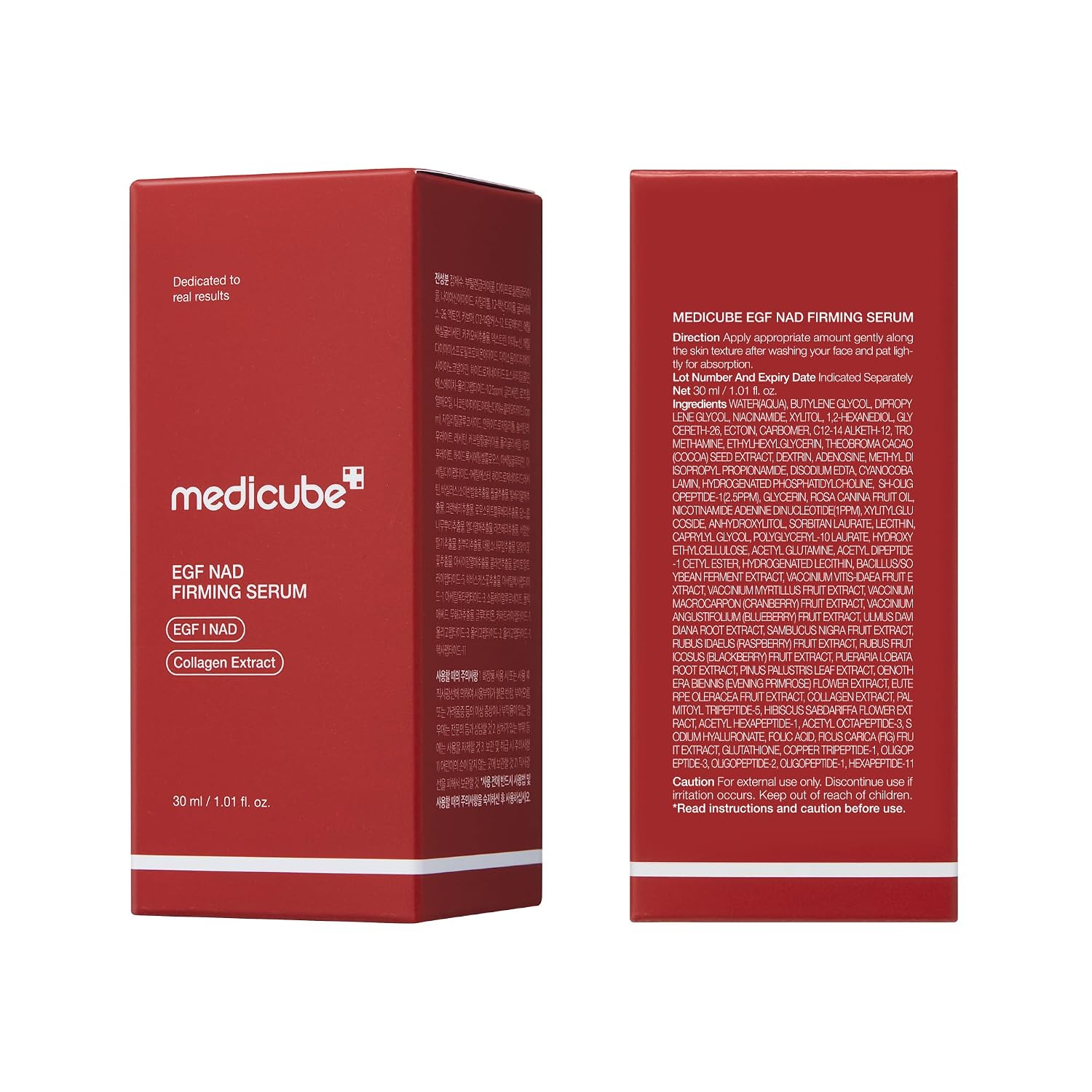 NAD EGF Firming Serum for Face & Neck | Anti-Aging Serum with EGF Peptide, NAD+ & Collagen | Wrinkle Appearance, Elasticity & Pore Care | Korean Skincare, 1.01 Fl.Oz